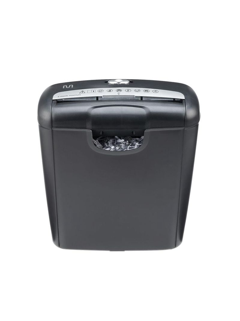 Fragmentadora de papel e cartão 6 folhas em tiras 10l 127v - of009