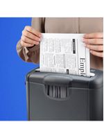 Fragmentadora de papel e cartão 6 folhas em tiras 10l 127v - of009