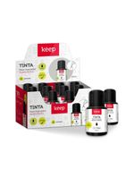 Tinta refil para marcador de quadro branco 18ml preto caixa c/12 unidades keep - mr041