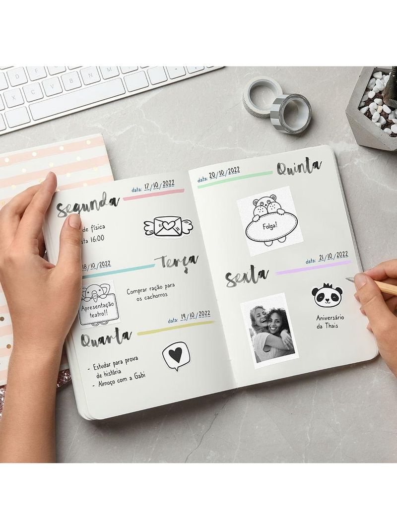 Mini impressora térmica sem fio keep - kp001