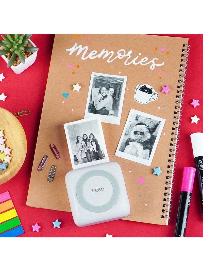 Mini impressora térmica sem fio keep - kp001