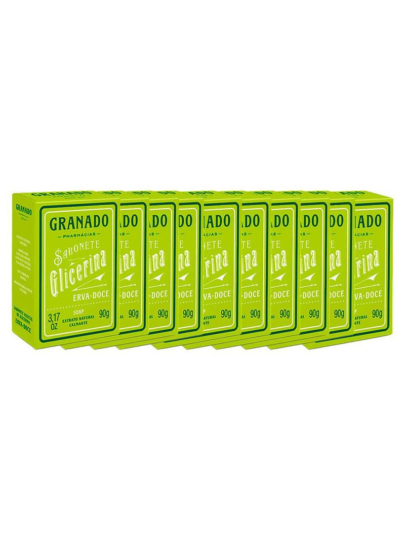 Granado erva-doce kit – 10 sabonetes em barra
