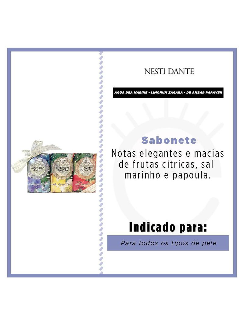 Nesti dante with love and care kit - 3 sabonetes em barra