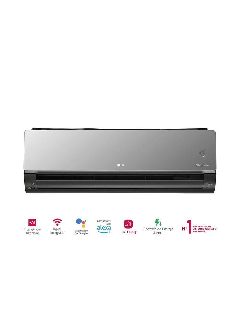 Ar Condicionado LG DUAL Inverter Voice Artcool 12000 BTUS Frio 220V