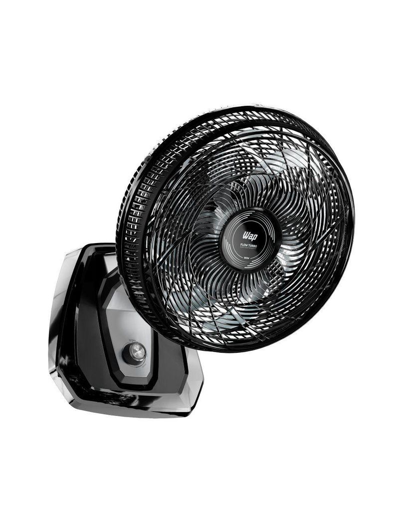 Ventilador WAP Mesa e Parede Flow Turbo Preto 127V 50cm 8 Pas FW009218