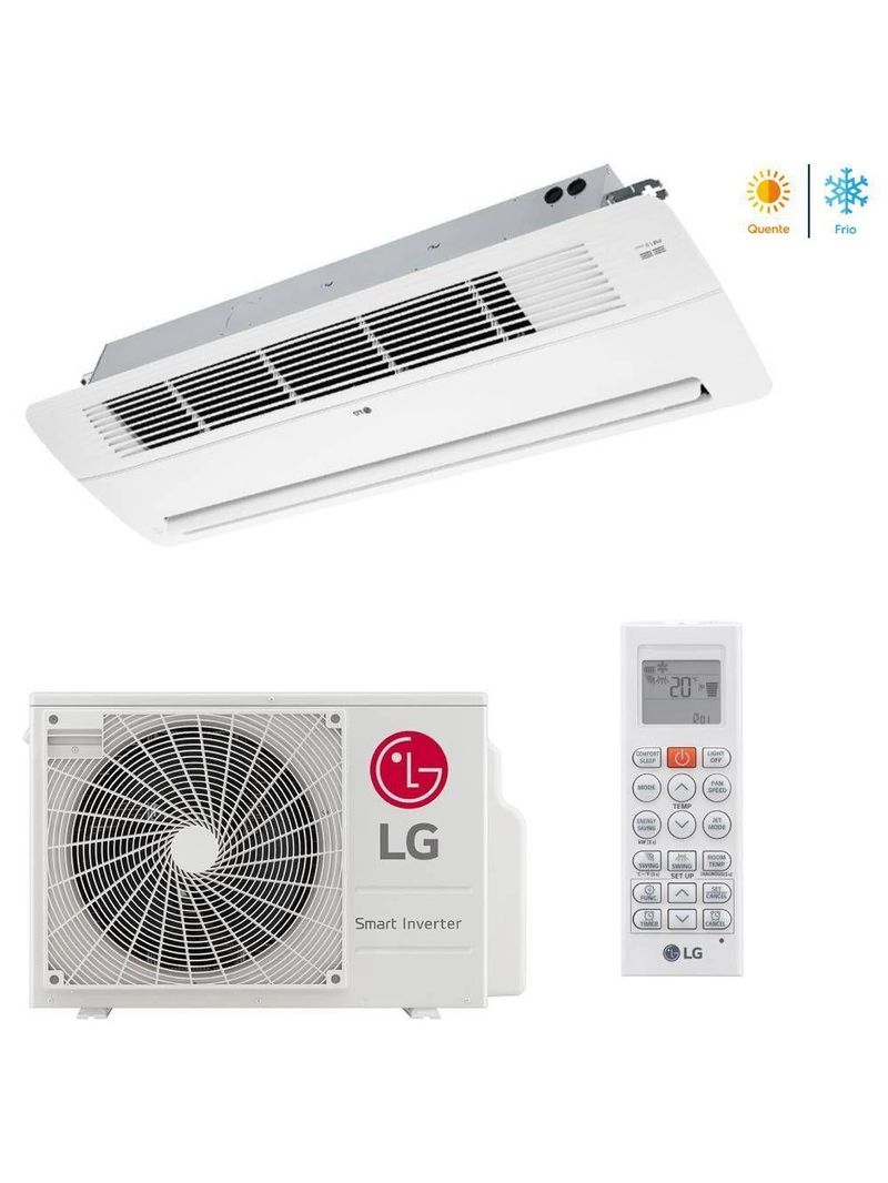 Ar-Condicionado Cassete LG 1 Via Inverter 17000 BTUS 220V Quente e Frio AT-W18GTLP1AWGZBR1
