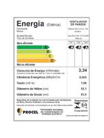 Ventilador de Parede Ventisol 60CM Preto Bivolt 543