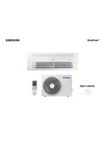 Ar Condicionado Cassete 1 Via Samsung WindFree Inverter 24000 BTUS Quente e Frio 220V