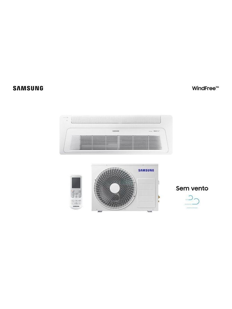 Ar Condicionado Cassete 1 Via Samsung WindFree Inverter 24000 BTUS Quente e Frio 220V