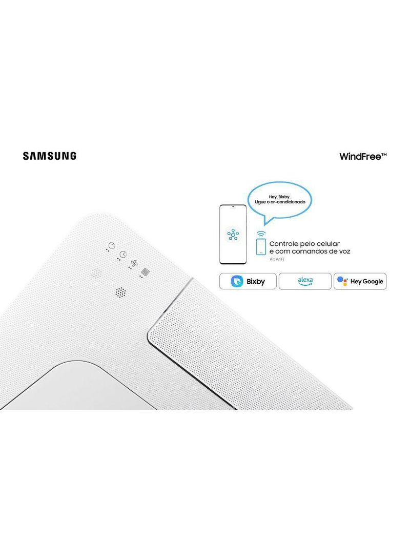 Ar Condicionado Cassete 1 Via Samsung WindFree Inverter 24000 BTUS Quente e Frio 220V