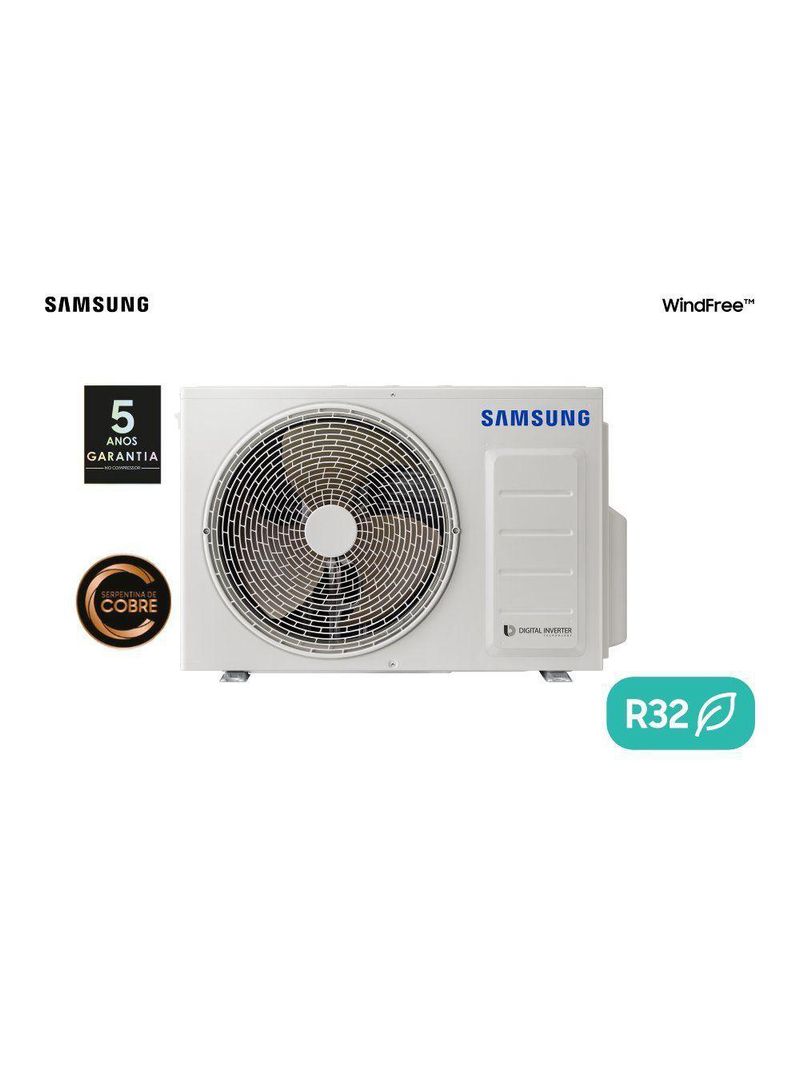 Ar Condicionado Cassete 1 Via Samsung WindFree Inverter 17000 BTUS Quente- Frio 220V AC018DN1DKG-AZ