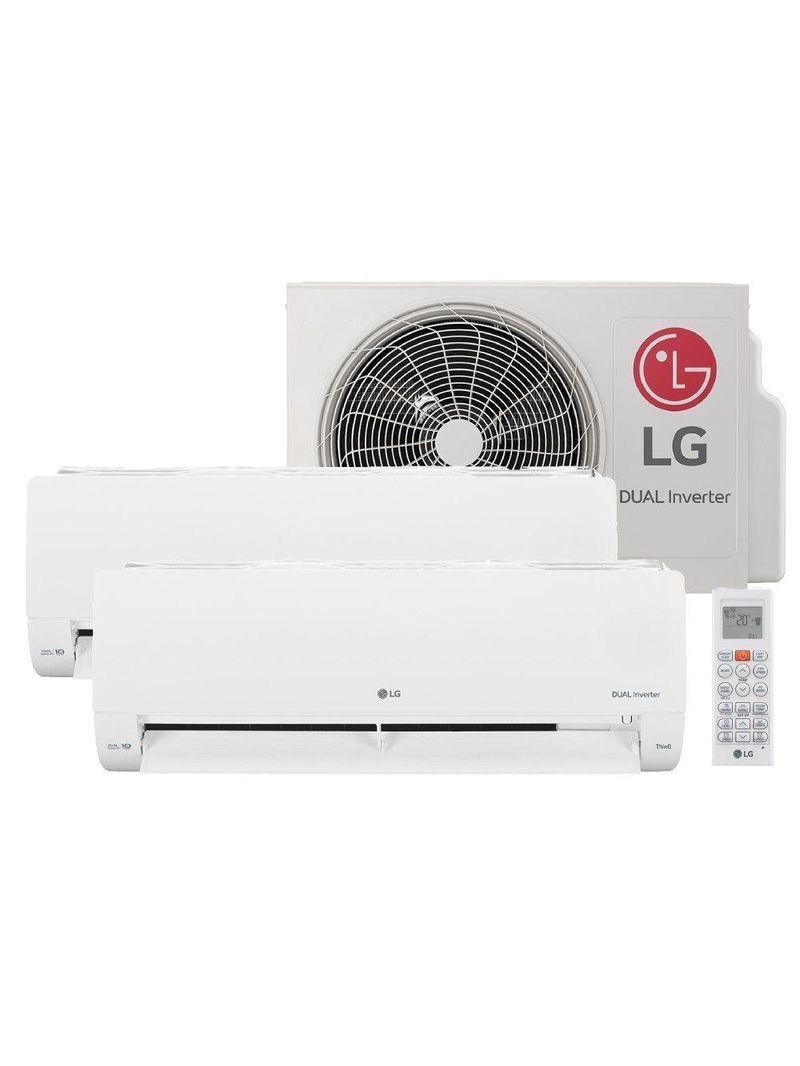 Ar-Condicionado LG Dual Inverter Voice  +AI Bi-Split 16000 BTU (9000+9000 BTU) Frio 220V - S32Q16SA181