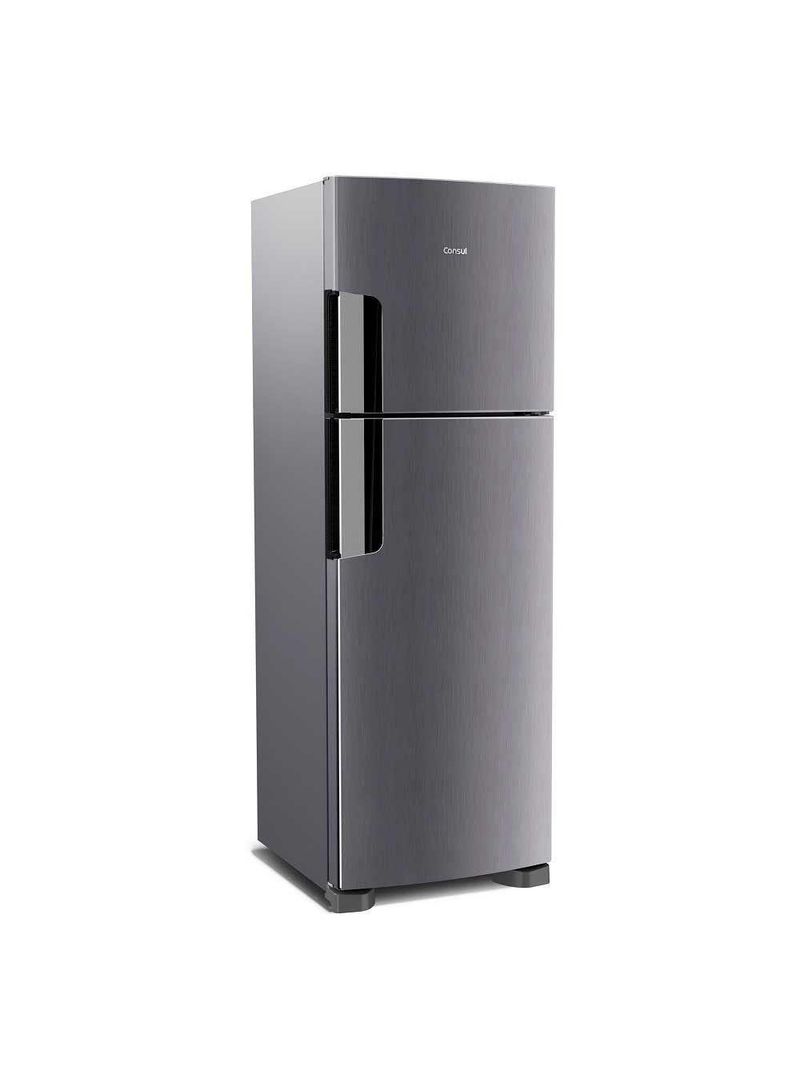 Geladeira Consul Duplex CRM44AK 386 Litros Frost Free Com Altura , Função Turbo E Freezer Espaçoso Inox 220V