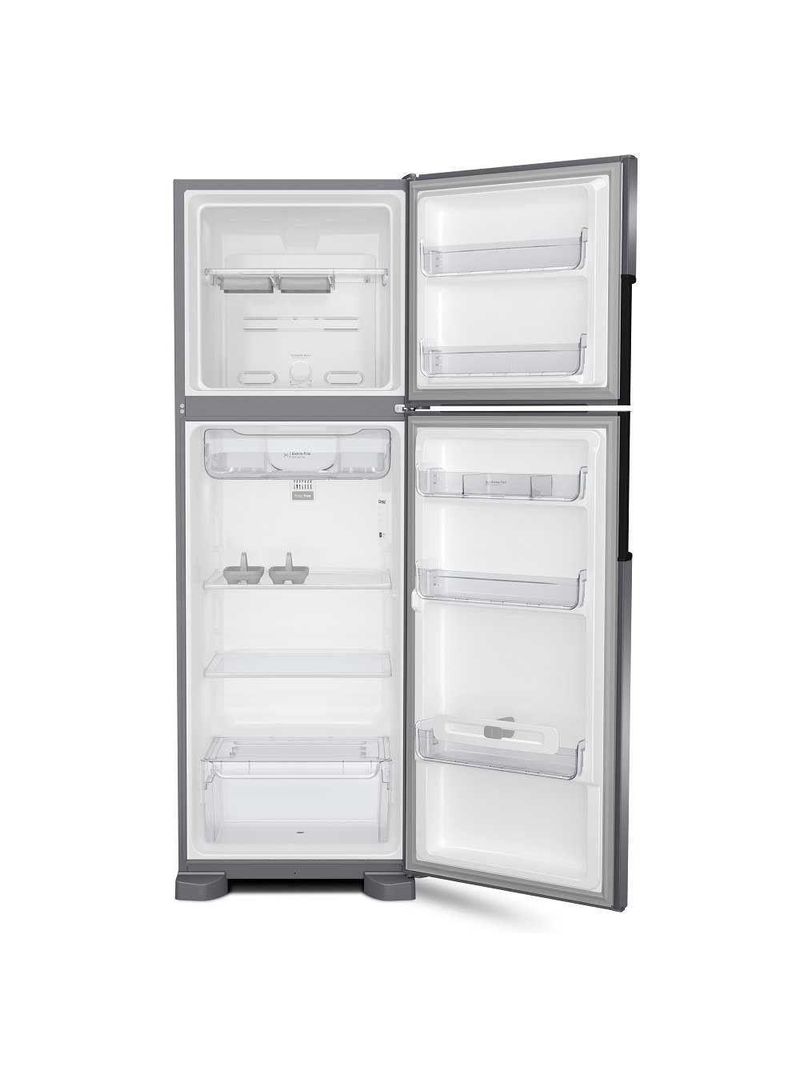 Geladeira Consul Duplex CRM44AK 386 Litros Frost Free Com Altura , Função Turbo E Freezer Espaçoso Inox 220V
