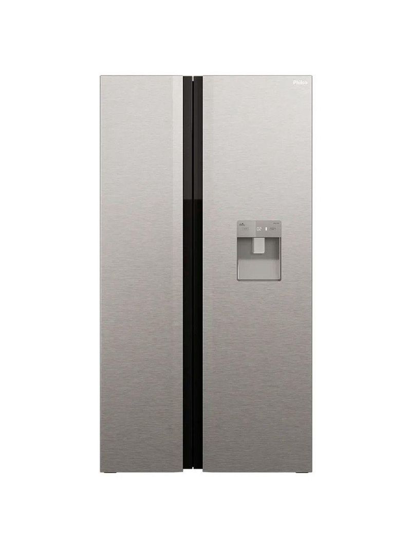 Refrigerador Side By Side Philco 486L Inox Eco Inverter PRF504ID Inox 220V