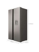 Refrigerador Side By Side Philco 486L Inox Eco Inverter PRF504ID Inox 220V