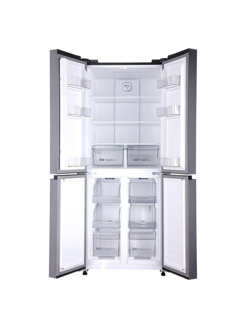 Geladeira Refrigerador HQ Frost Free Inverter Multidoor 426 Litros Cinza HQ-426MDFF 110V