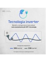 Geladeira Refrigerador HQ Frost Free Inverter Multidoor 426 Litros Cinza HQ-426MDFF 110V