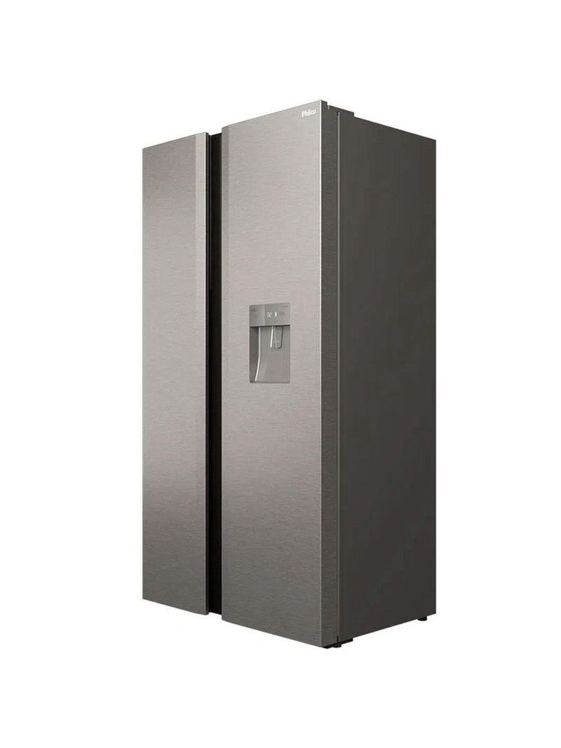 Refrigerador Side By Side Philco 486L Inox Eco Inverter 127V PRF504ID