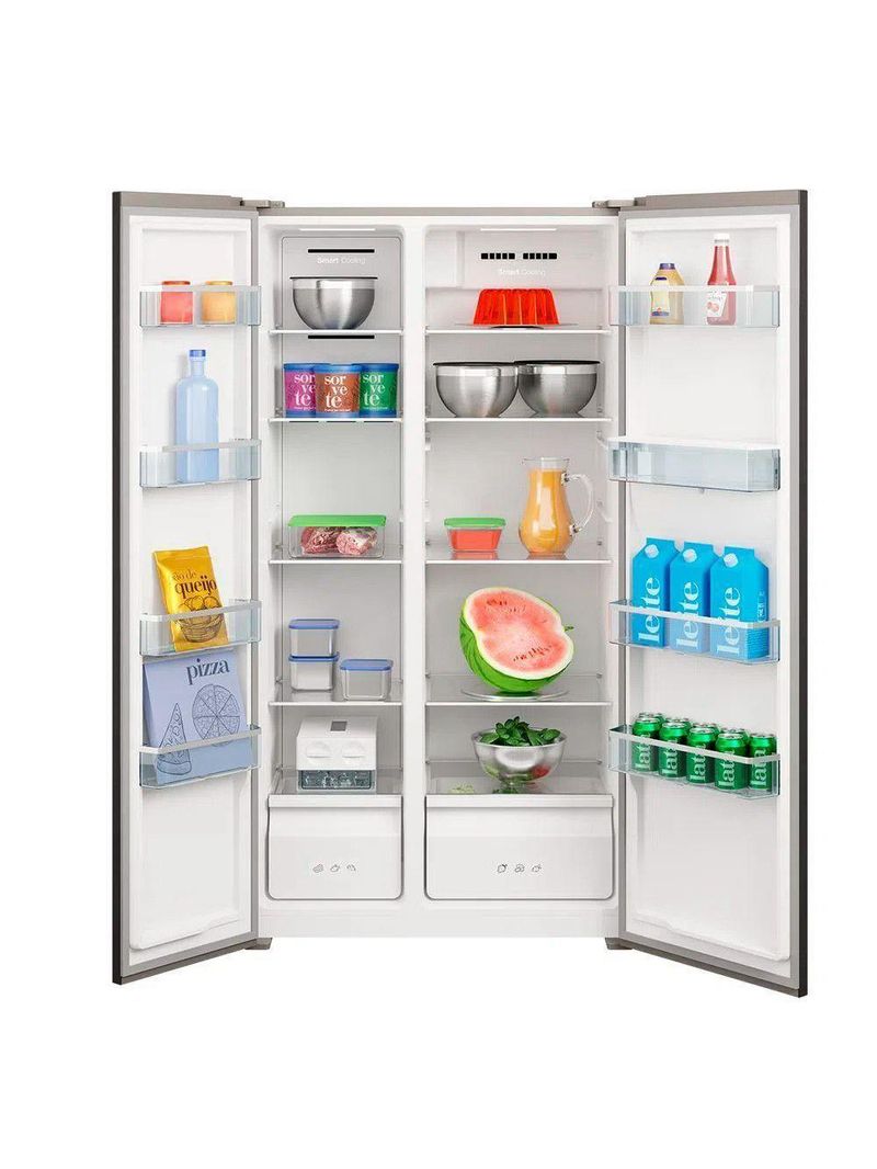 Refrigerador Side By Side Philco 486L Inox Eco Inverter 127V PRF504ID