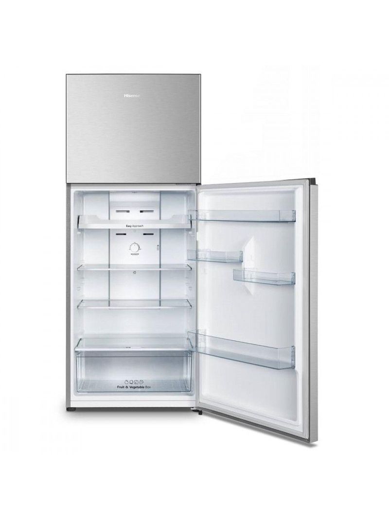 Geladeira Hisense 379L Top Freezer Total No Frost Inverter Inox 220V
