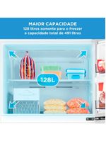 Geladeira Frost Free Duplex 491L Inverter Inox Midea MD-RT650EVK463 Bivolt