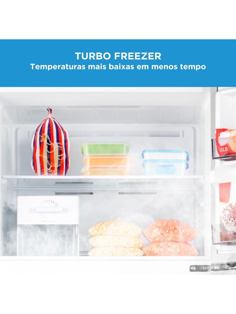 Geladeira Frost Free Duplex 491L Inverter Inox Midea MD-RT650EVK463 Bivolt