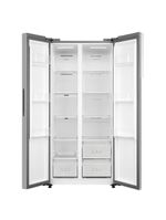 Refrigerador Side By Side 442l Inverter Cor Inox Conectada Midea Mdrs598fga041 - 127v