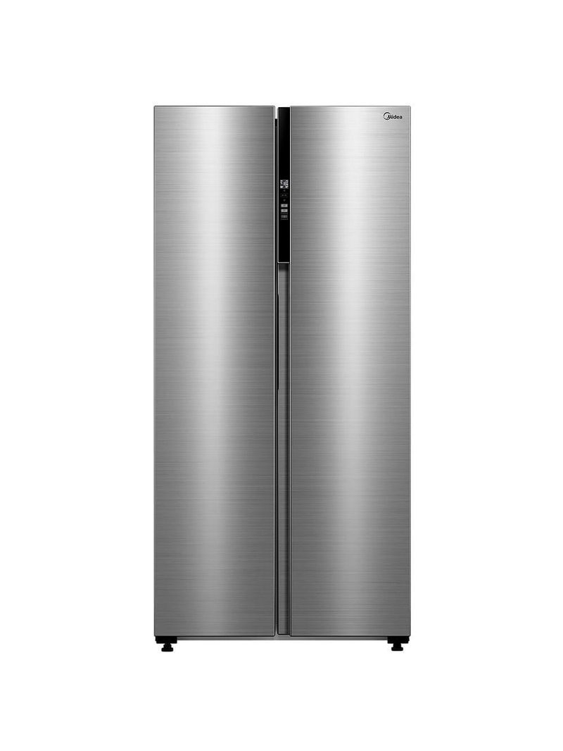 Refrigerador Side By Side 442l Inverter Cor Inox Conectada Midea Mdrs598fga041 - 127v