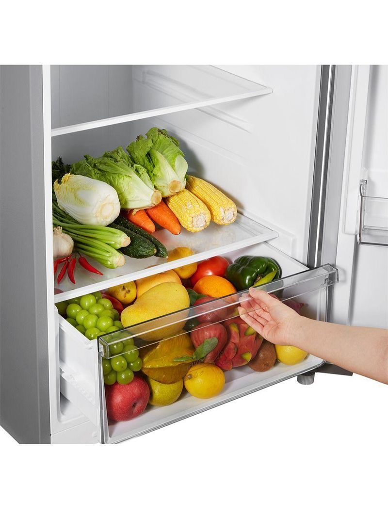 Geladeira-refrigerador Midea Frost Free Duplex 425L RT572EVD Inox 110V