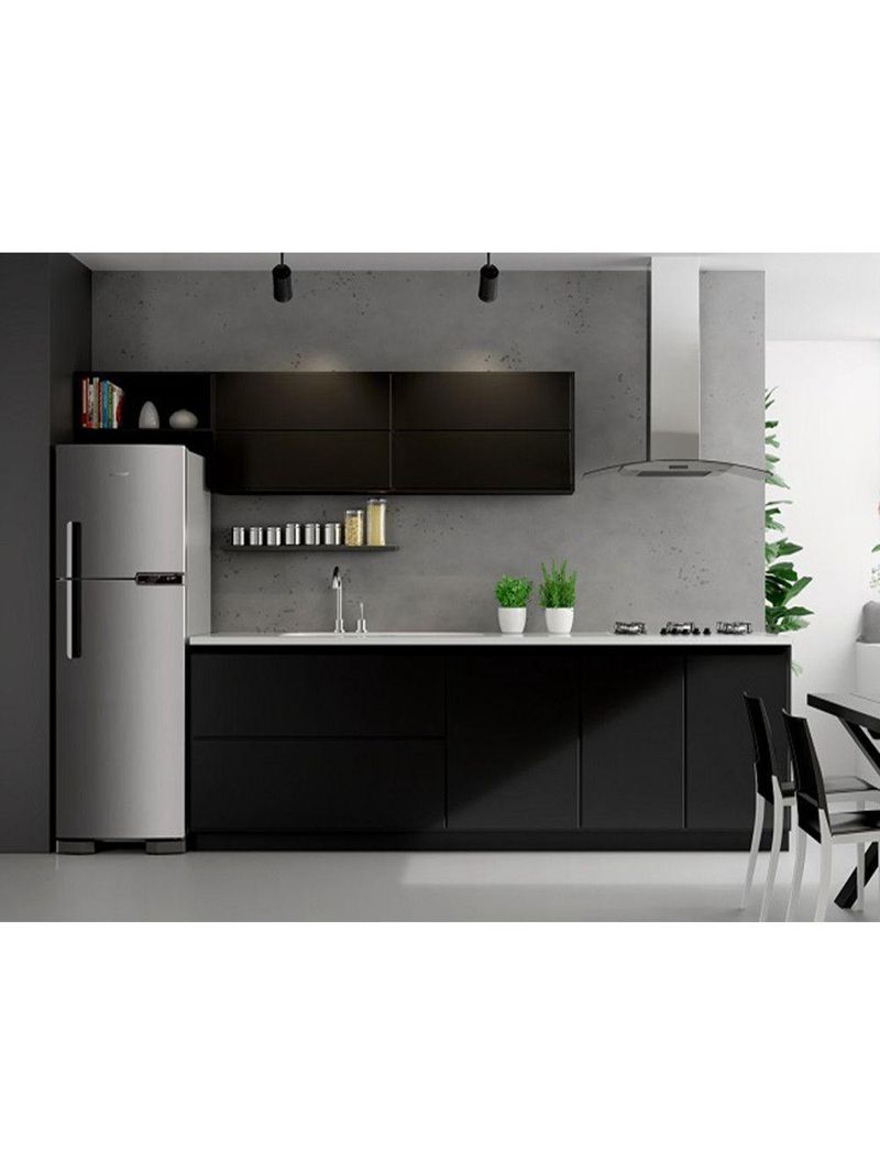 Geladeira Frost Free Duplex 375L Brm44 Brastemp Inox 220v