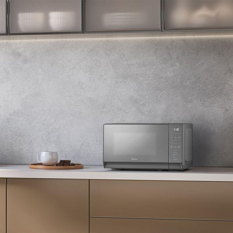 Micro-Ondas 20L Prata Porta Espelhada MasterCook Midea MHP20S1 - 110V