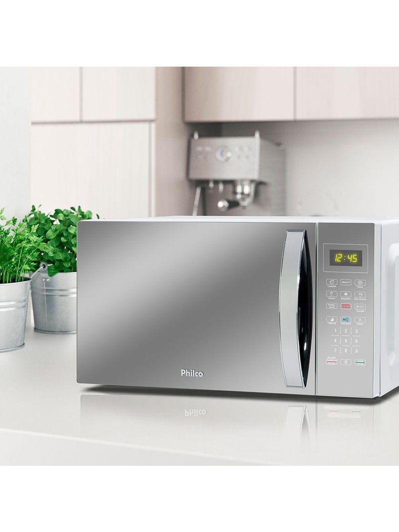 Micro-ondas Philco 28 Litros Limpa Fácil PMO30E 1100W Prata 220V