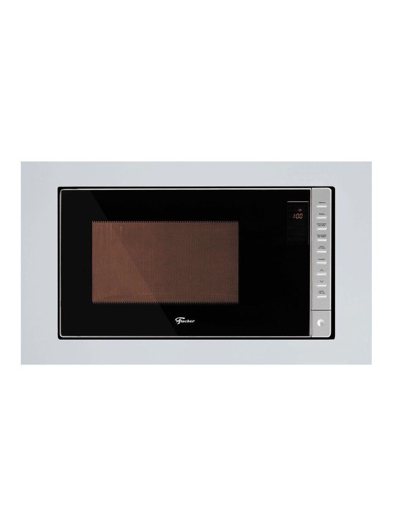 Micro-ondas Fischer Fit Line Embutir 25L Moldura Branco 110V