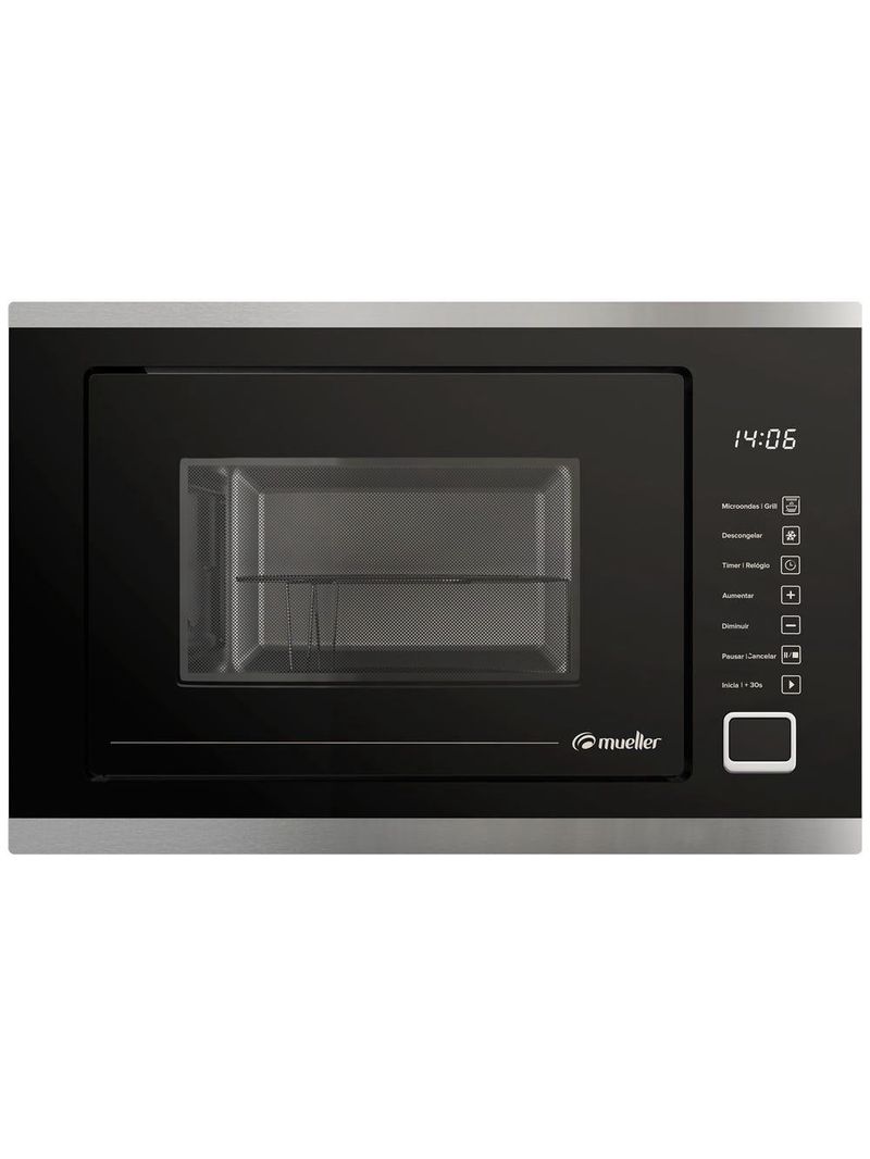 Forno Micro-ondas De Embutir Mueller 25 Litros MMO0225G1 Preto 220V