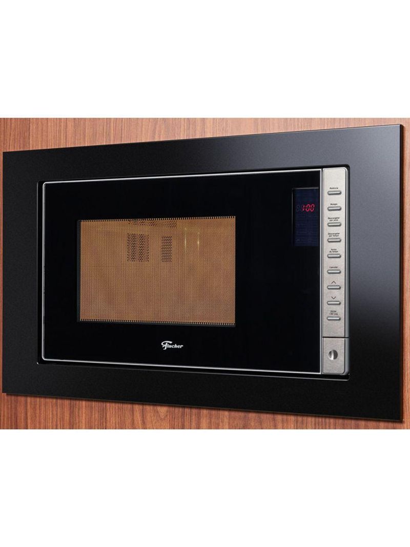 Micro-ondas Fischer Fit Line Embutir 25l Moldura Preto 220V