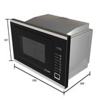 Forno Micro-ondas De Embutir Mueller 25 Litros MMO0225G1 Preto 220V