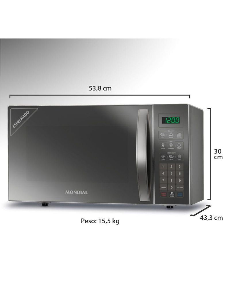 Micro-ondas 34l Mondial Mo-02-34-e 220v/60hz