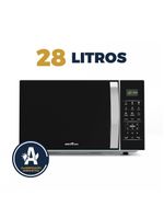 Micro-ondas Britânia 28L Branco Espelhado Limpa Fácil BMO30 110V