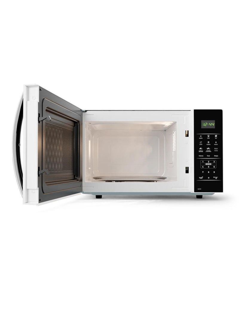 Micro-ondas Britânia 28L Branco Espelhado Limpa Fácil BMO30 110V