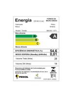 Micro-ondas Britânia 28L Branco Espelhado Limpa Fácil BMO30 110V