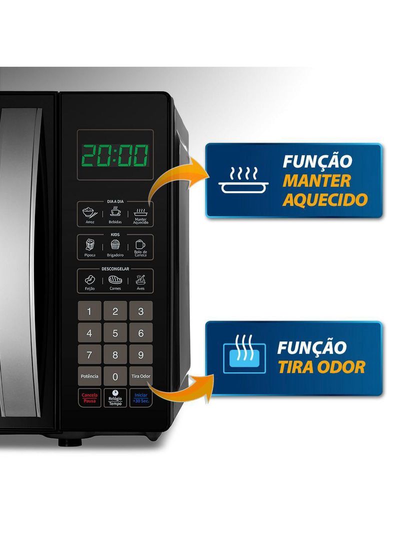 Micro-ondas 21l Mondial Mo-01-21-b 220v/60hz
