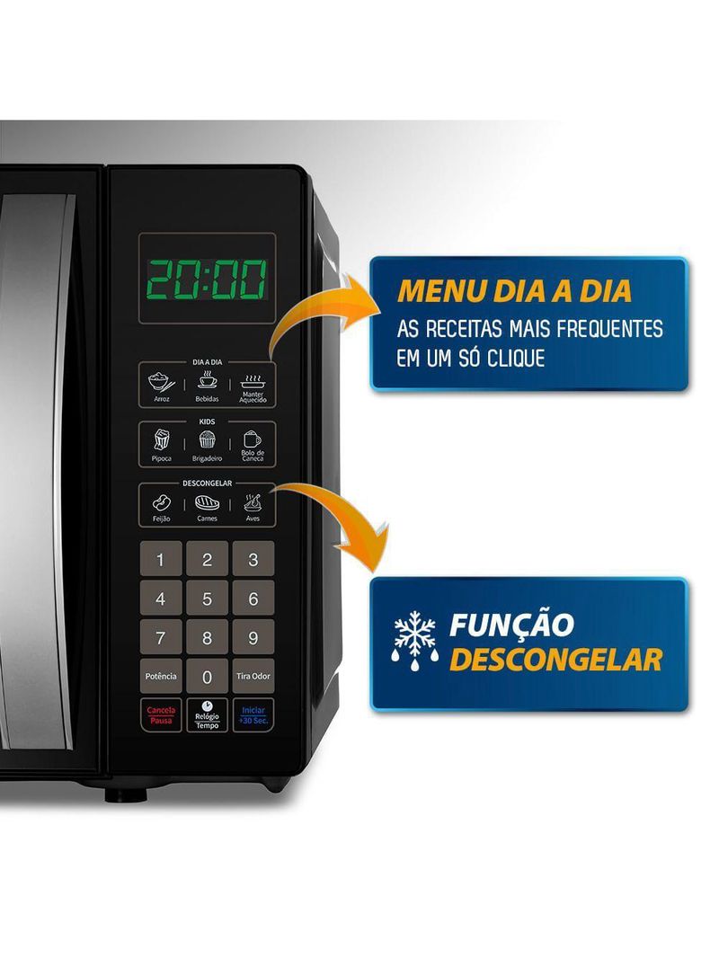 Micro-ondas 21l Mondial Mo-01-21-b 220v/60hz