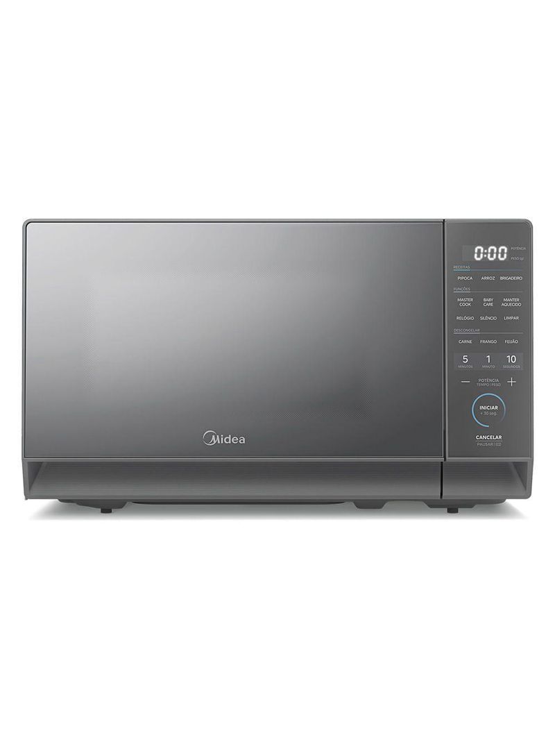 Micro-ondas 20L Prata Porta Espelhada Mastercook Midea MHP20S2 220V