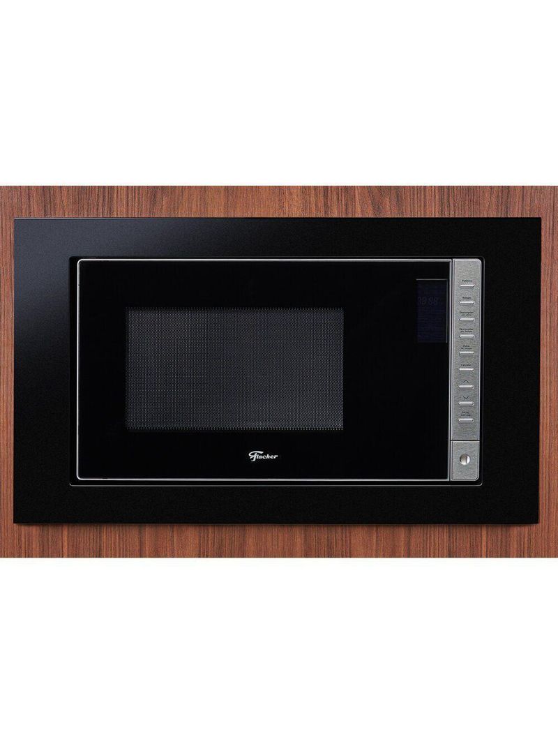 Micro-ondas De Embutir 25 Litros Fit Line Fischer Preto 220V