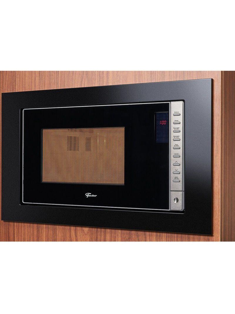 Micro-ondas De Embutir 25 Litros Fit Line Fischer Preto 220V