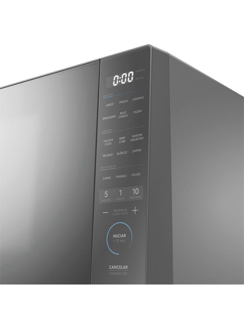 Micro-ondas 35L Prata Porta Espelhada Mastercook Midea MHP35S2 220V