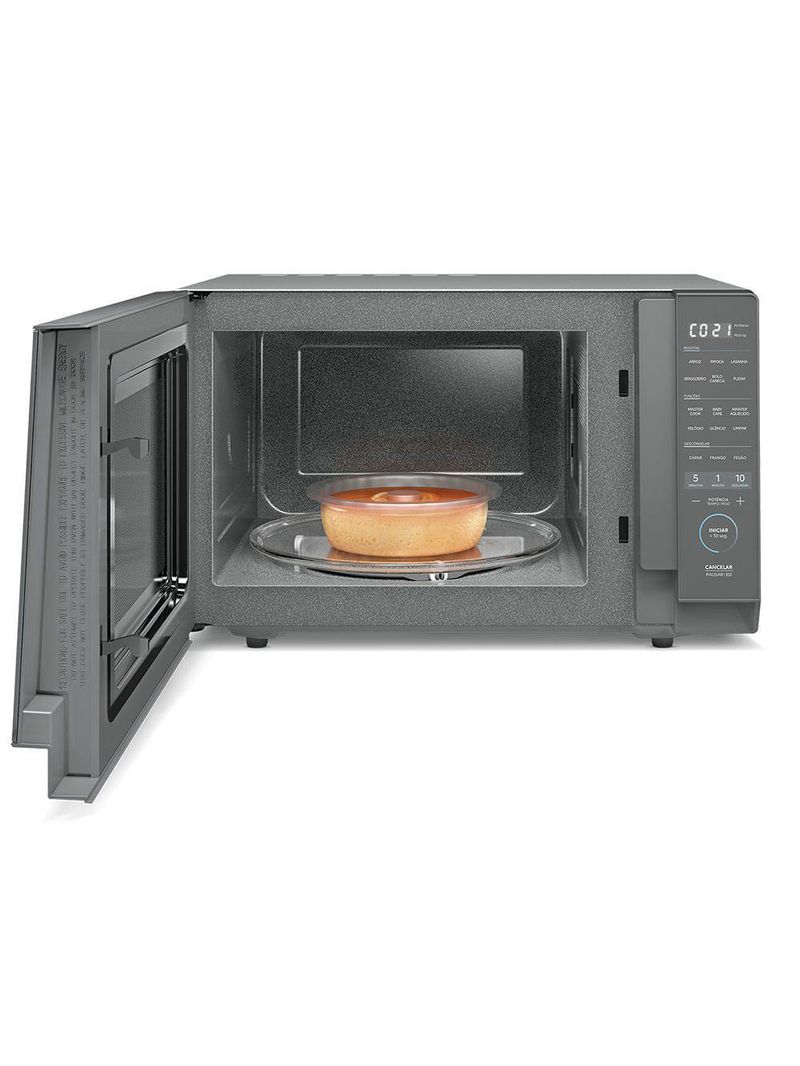 Micro-ondas 35L Prata Porta Espelhada Mastercook Midea MHP35S2 220V