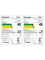 Micro-ondas 35L Prata Porta Espelhada Mastercook Midea MHP35S2 220V