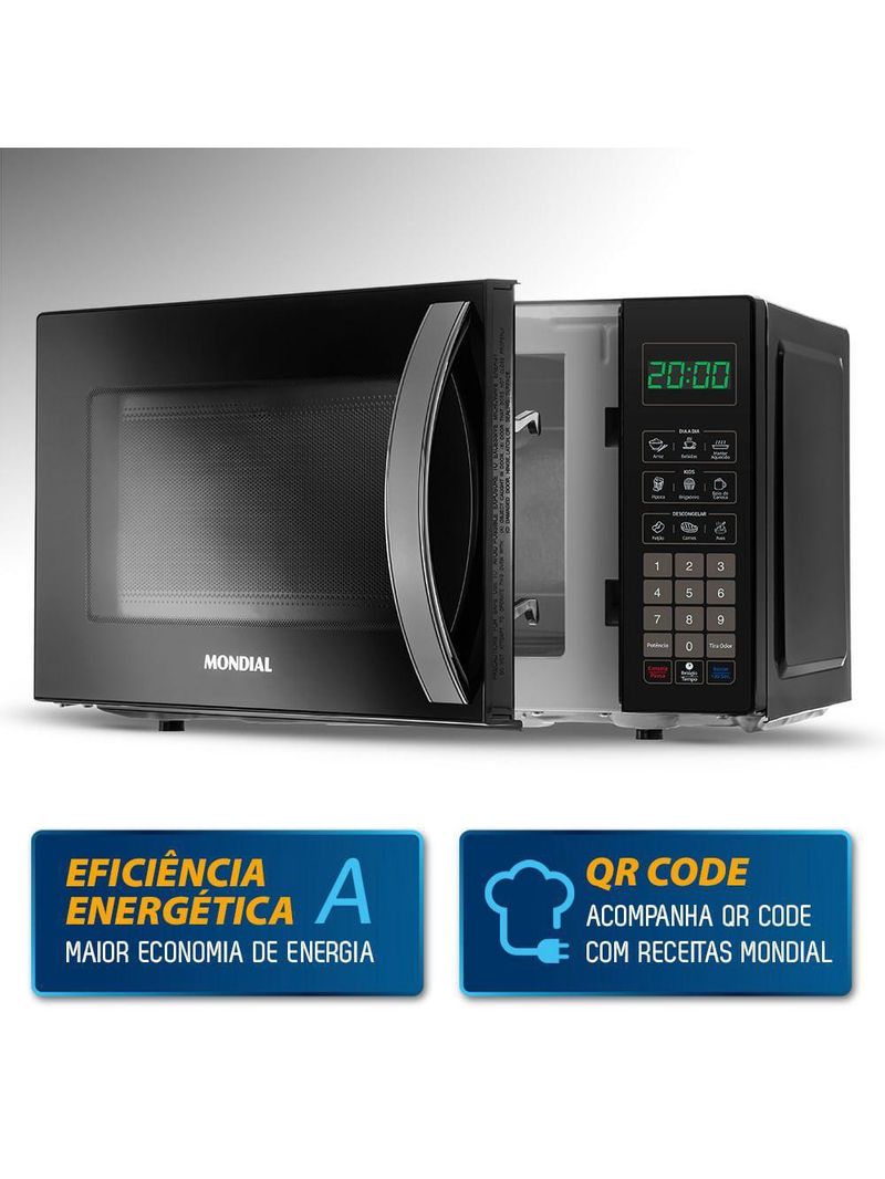 Micro-ondas 21l Mondial Mo-01-21-b 127v/60hz